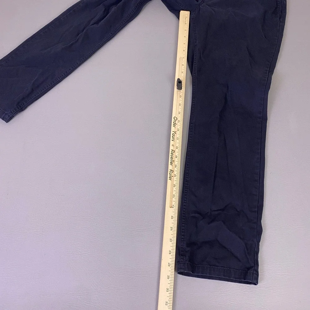 Old Navy Pants Men's Size 34x32 Black Chino‎ Flat Front Straight Leg 100% Cotton